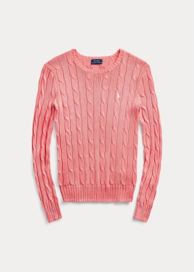 Sueter Polo Ralph Lauren Mujer Rosas - Cable-Knit Cotton - DRQSZ0452
